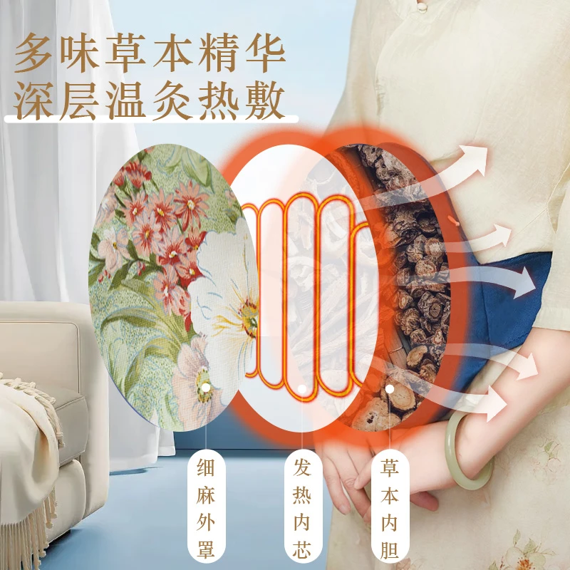 宫暖护腰电热腰部防寒热敷袋艾灸包宫寒腰部保暖神器家用护理理疗