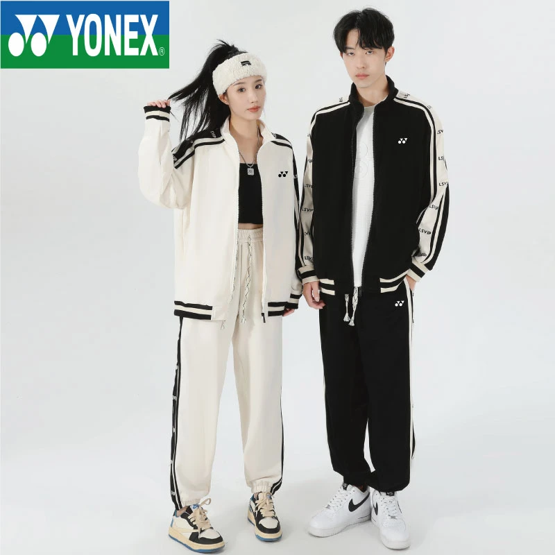 YY尤尼/克斯运动服套装男士春季情侣休闲宽松立领潮流卫衣学生