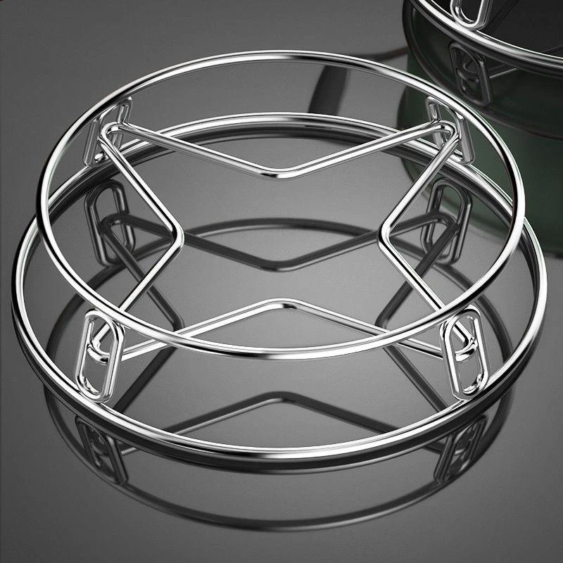 不锈钢锅架家用厨房置物架多功能架子加厚隔热支架家用圆形菜架子