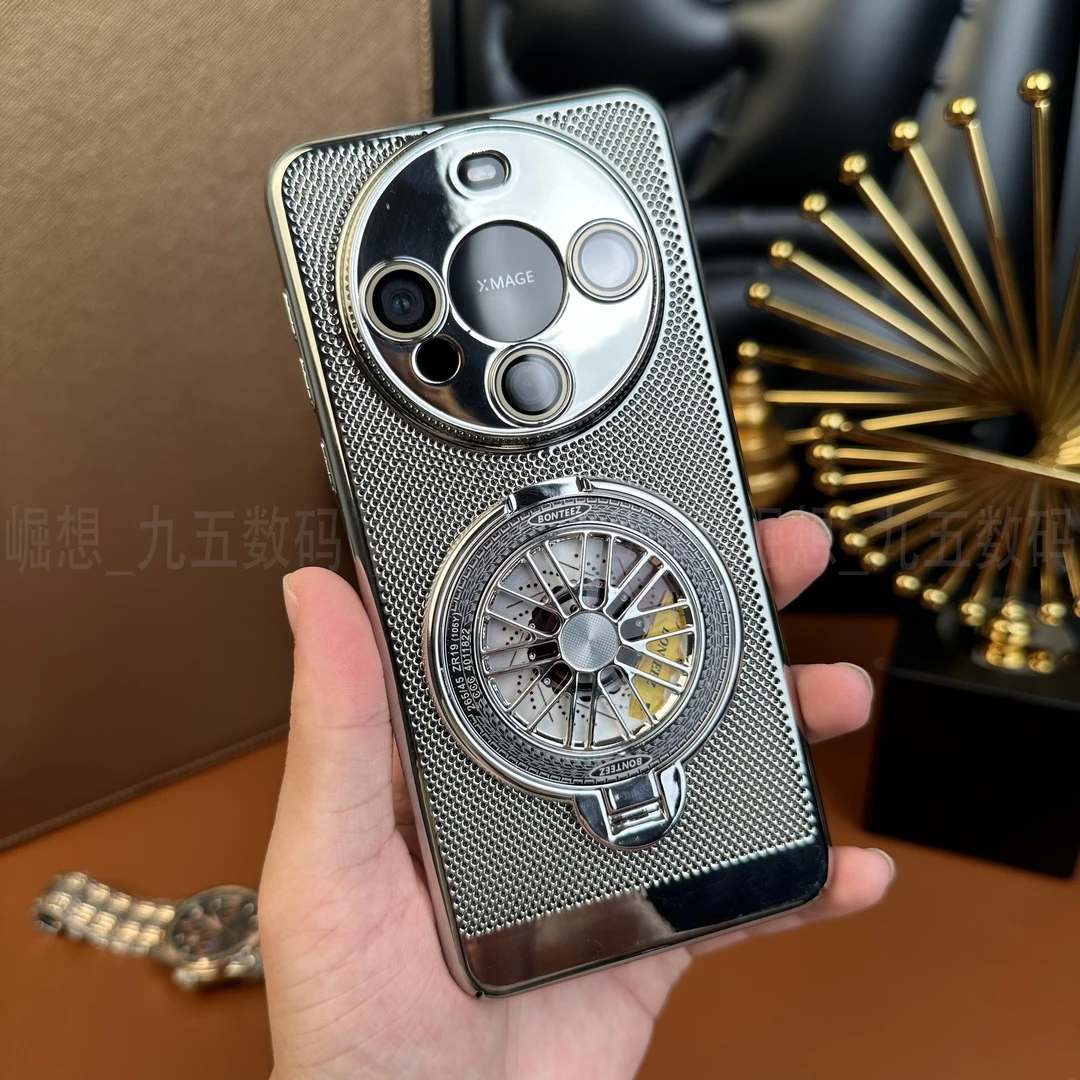 适用华为Mate60【解压支架+自带镜头膜】高清镜头膜散热防摔壳