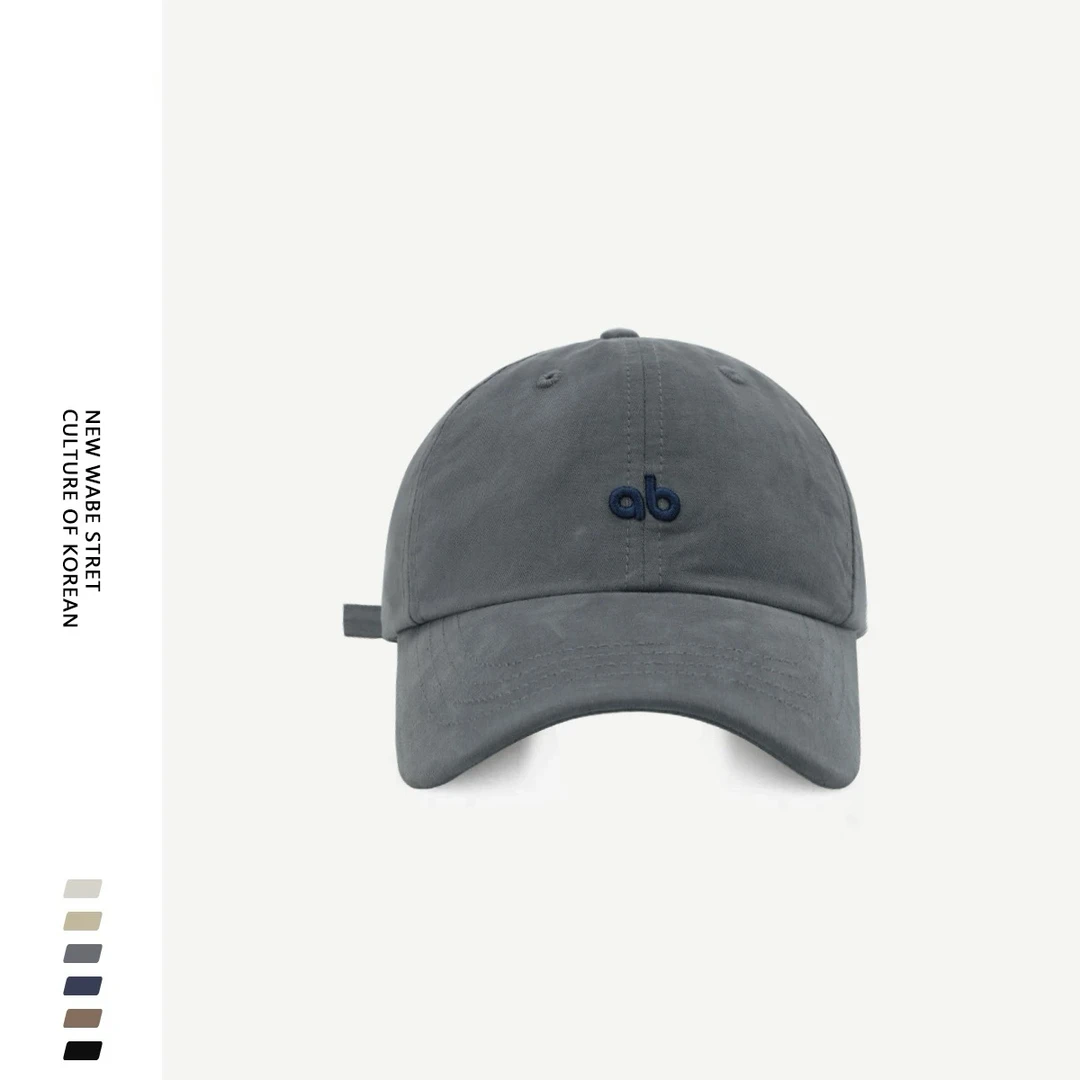 【ab字母刺绣棒球帽】原创高品质鸭舌帽男女韩版简约百搭显脸小Y-07