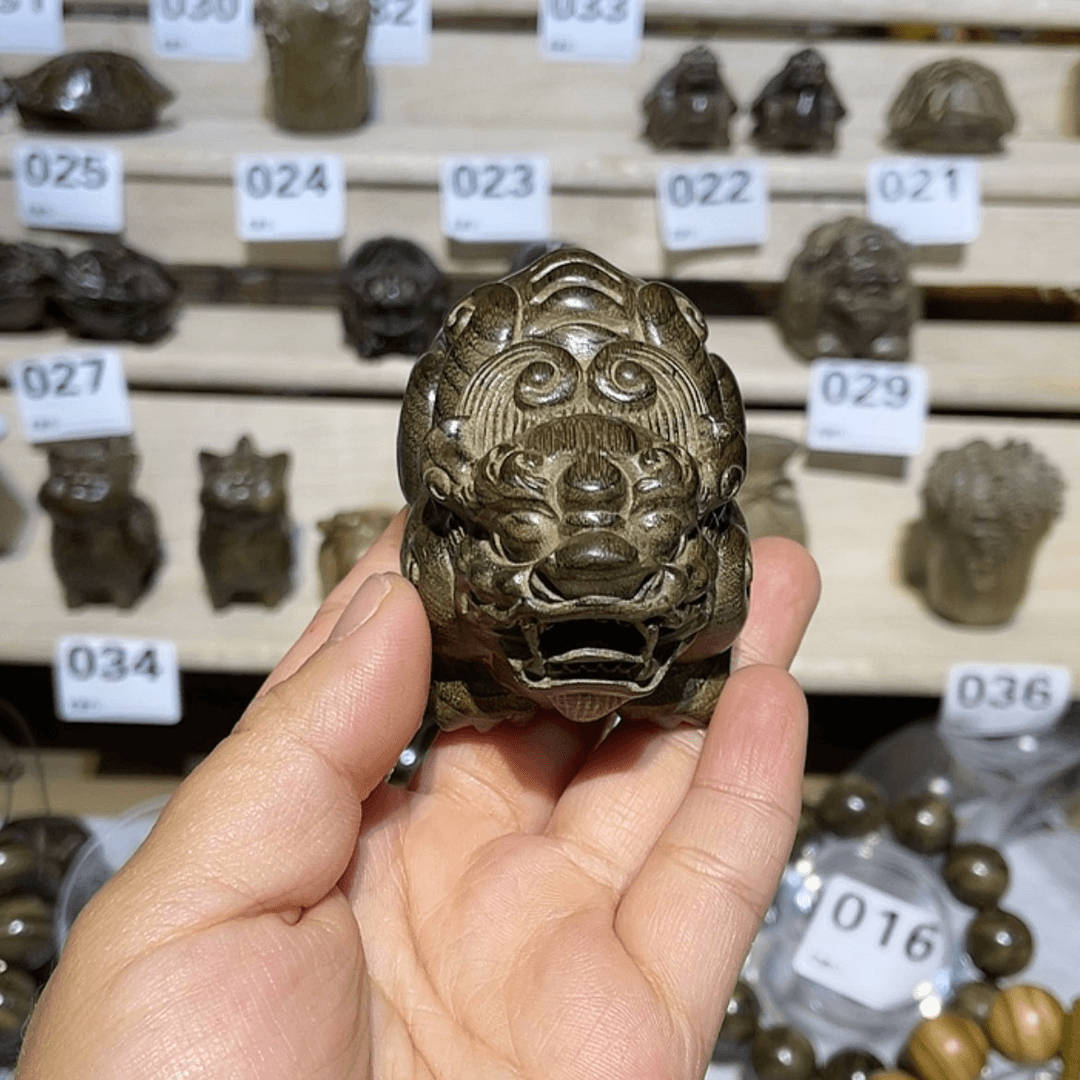 【闪购商品】金丝楠把件古**通
