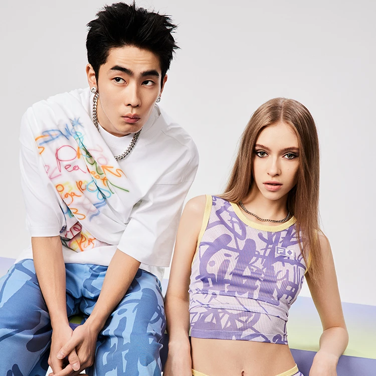 FILA FUSION运动舒适百搭情侣圆领潮流透气半袖t恤T11U438101F