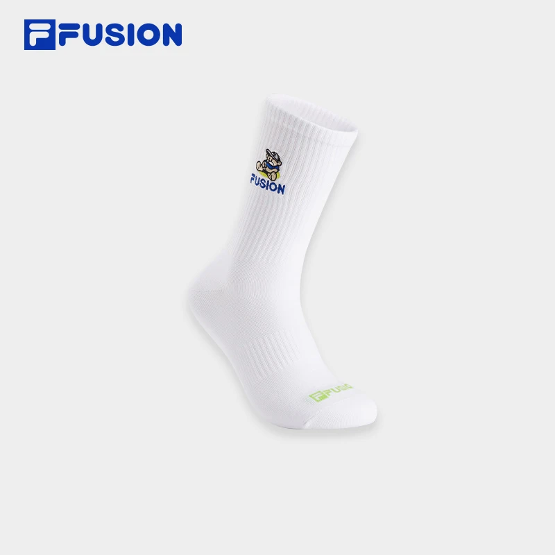 FILA FUSION舒适休闲透气中筒袜运动篮球长筒袜情侣款T13U433315F