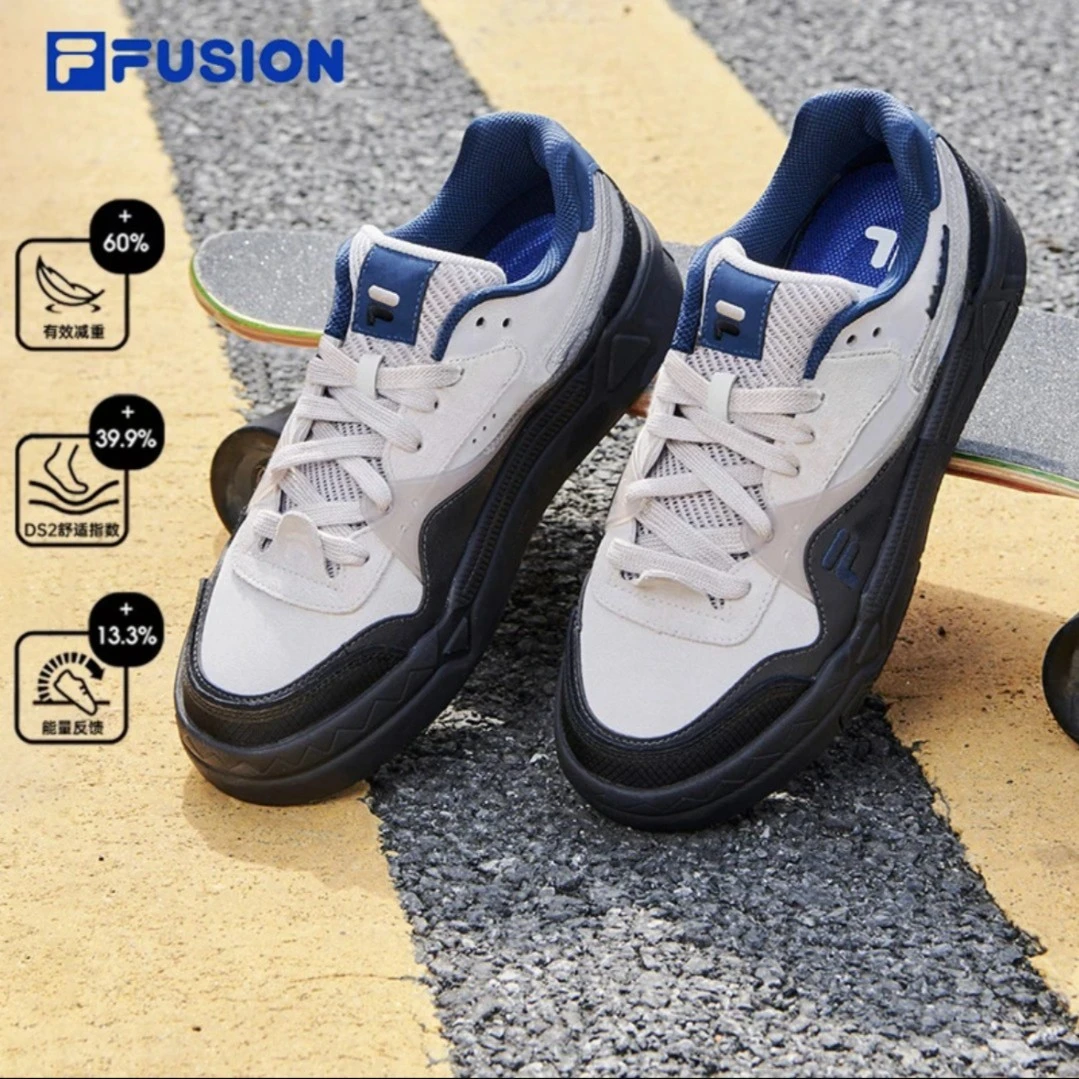 FILA FUSION情侣百搭休闲运动鞋BANK板鞋T12W232202F/T12M232202F
