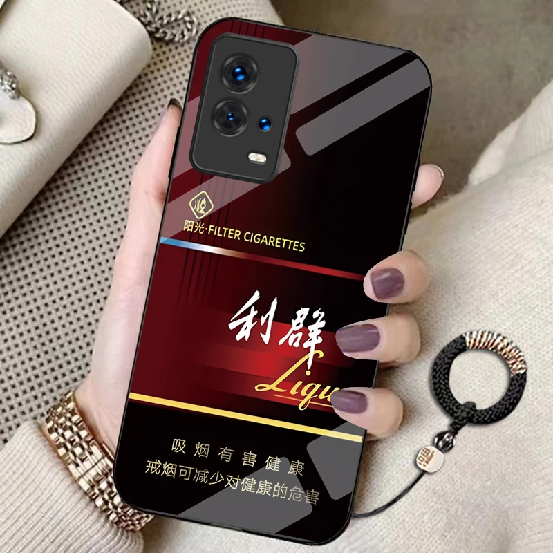iQOO8手机壳高档个性全包玻璃壳创意男女款潮牌秒变烟盒网红
