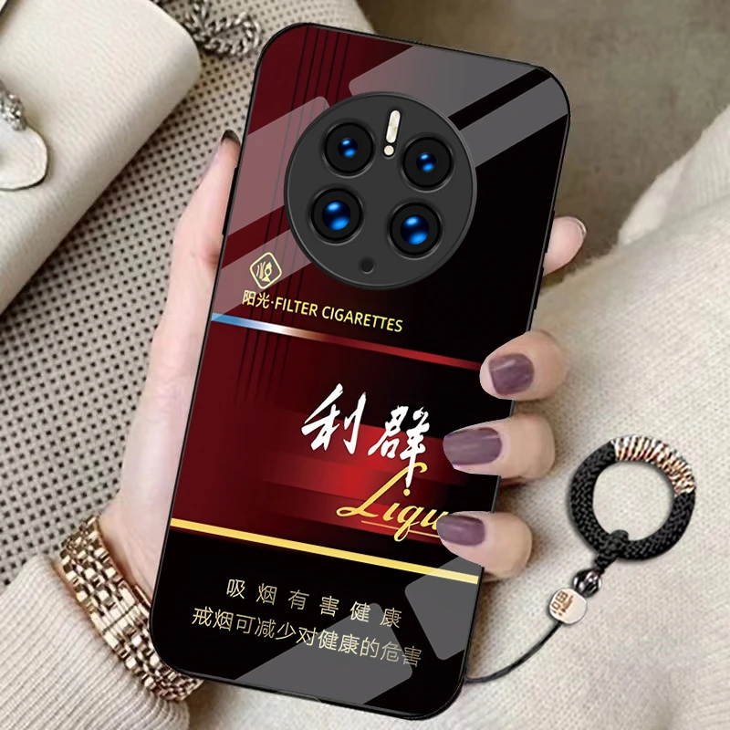 华为Mate50Pro手机壳创意高档潮牌个性网红秒变烟盒男女款