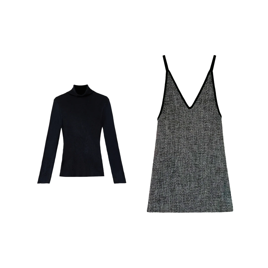 【LLJR】2024时尚设计百搭高级感背心裙L269