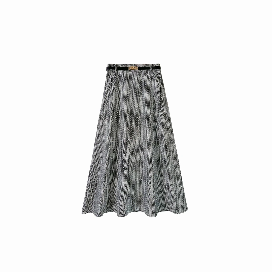 【九羽】2024时尚百搭气质高级半身裙L183