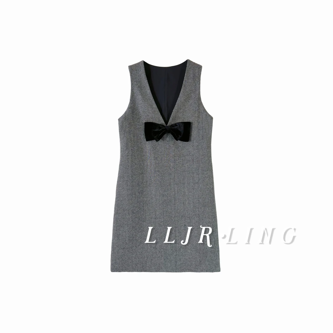 【妮妮专属】2024时尚秋冬新款气质连衣裙L186