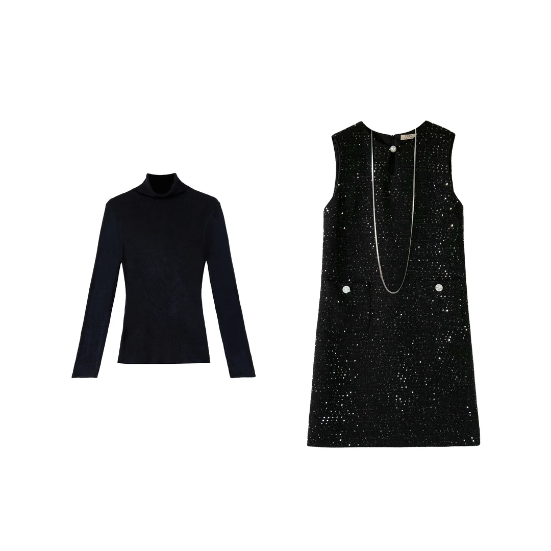 【LLJR】2024秋冬新款时尚气质高级款连衣裙L205J