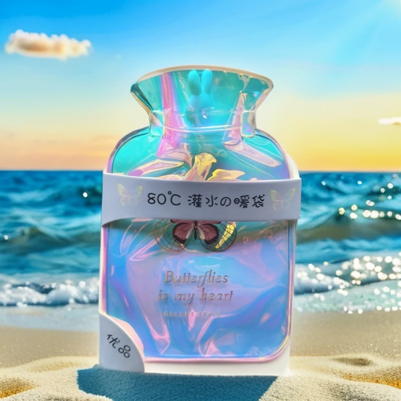 RSD-Z01闪光蝴蝶镭射热水袋1盒24个学生用品