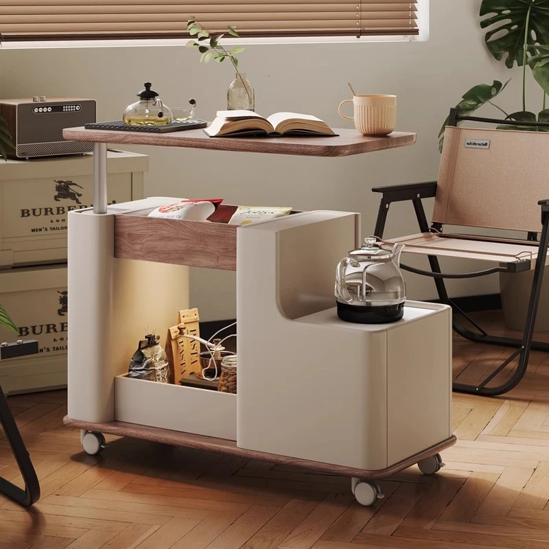 移动茶车茶台客厅沙发阳台边几2025新款小户型多功能升降储物茶桌