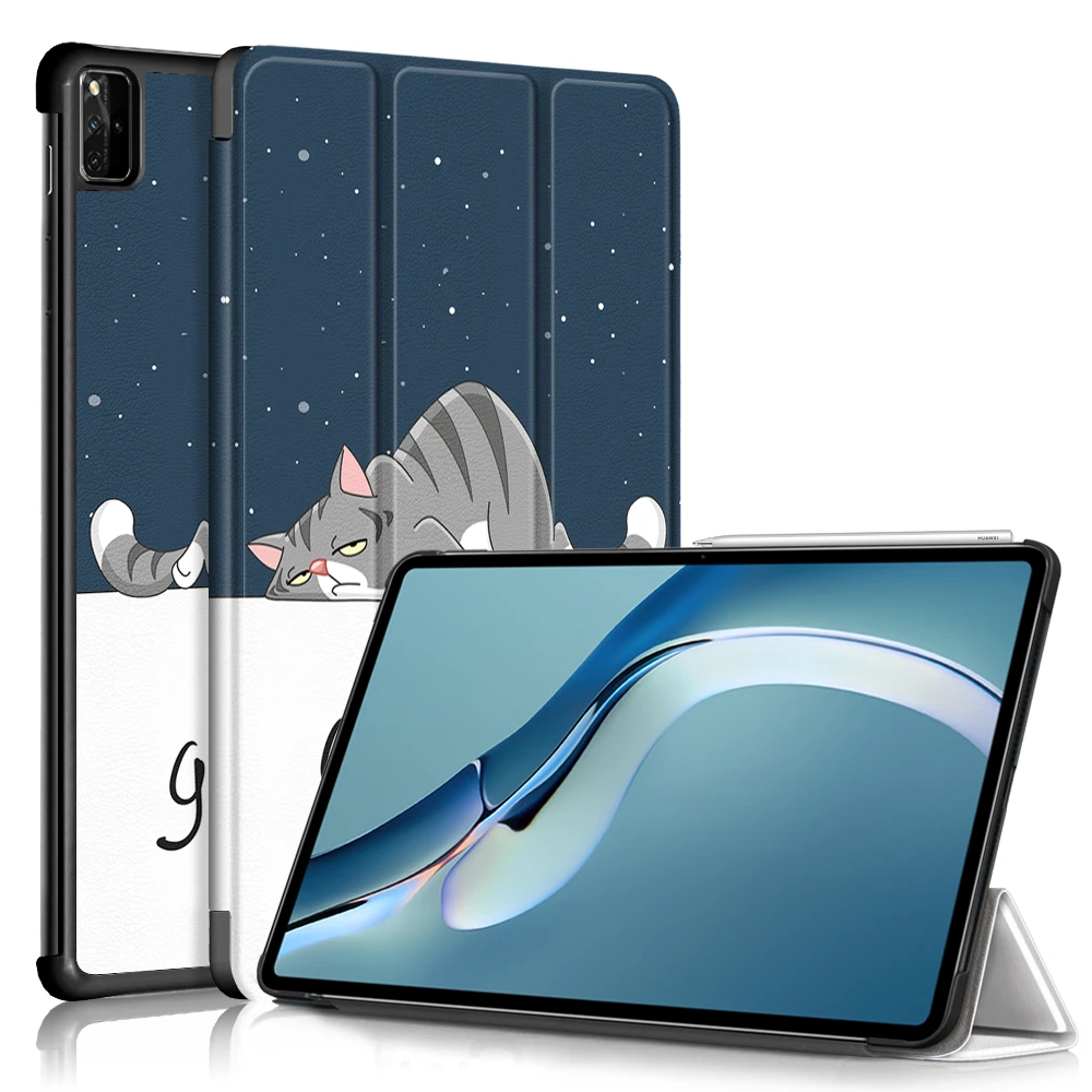 华为MatePad Pro12.6平板电脑保护套WGR-W09卡通可爱三折支架皮套