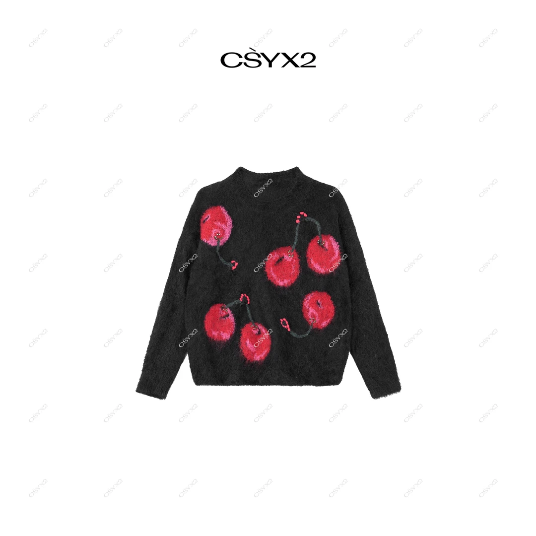 CsyX2-2025A/W 秋冬 “樱桃小丸子”长袖圆领毛衣CA4DM155
