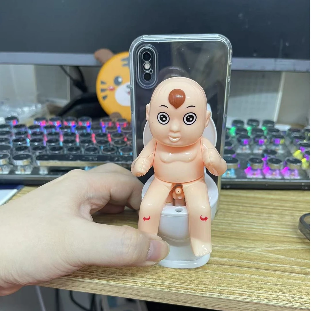 抖音整蛊超解压射水马桶手机壳适用于苹果华为vivo小米oppo保护套