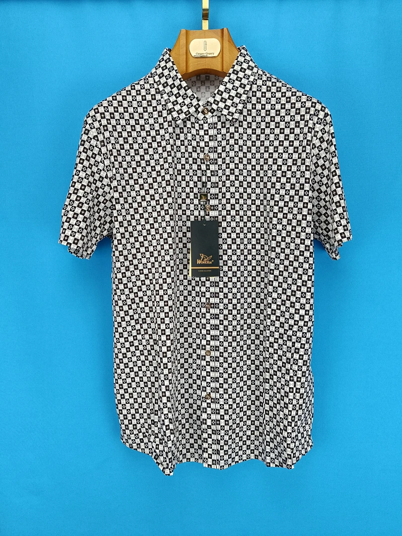 百盛撤柜韩国狐牌男士休闲短袖衬衫