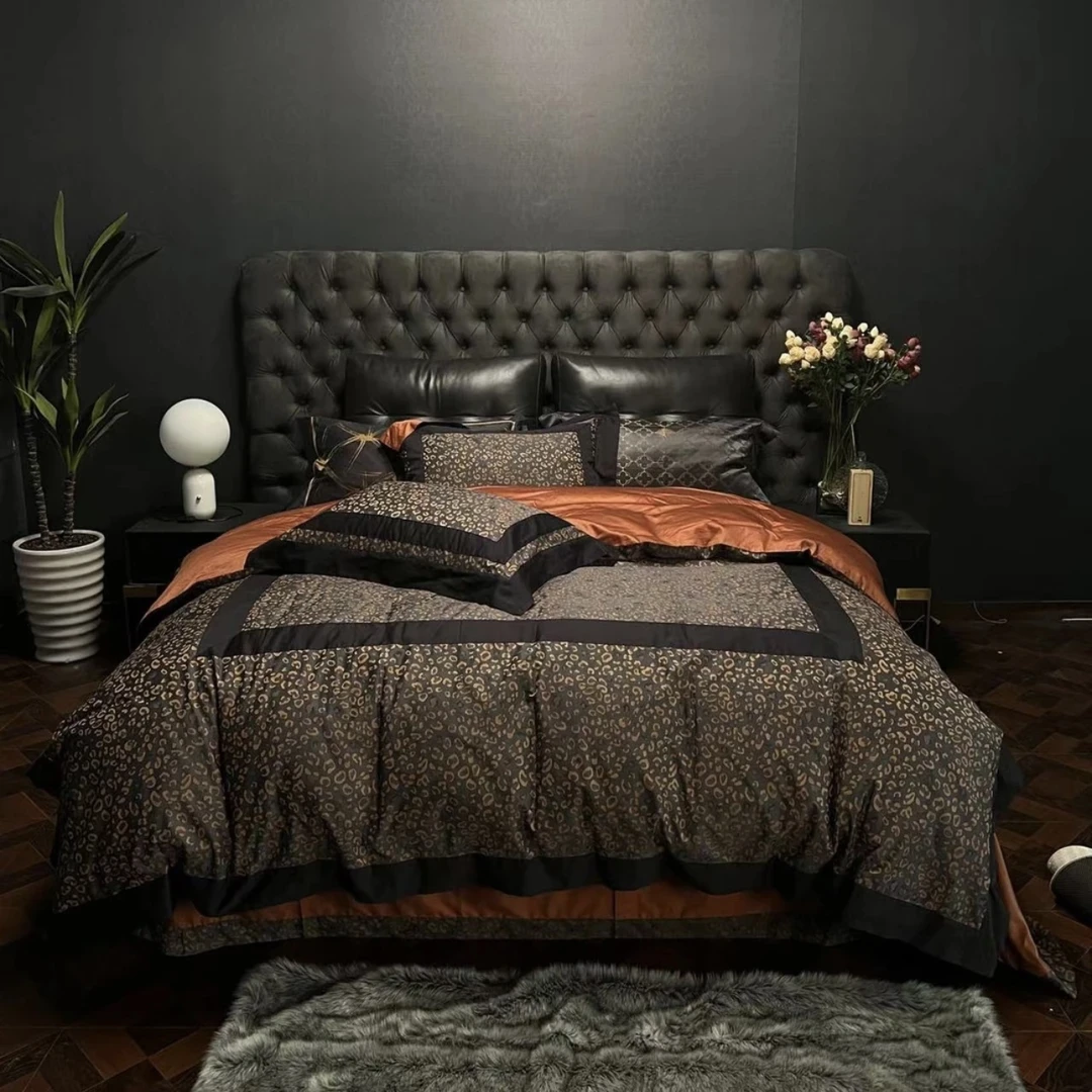 暗夜精灵】高端轻奢长绒棉色织提花四件套