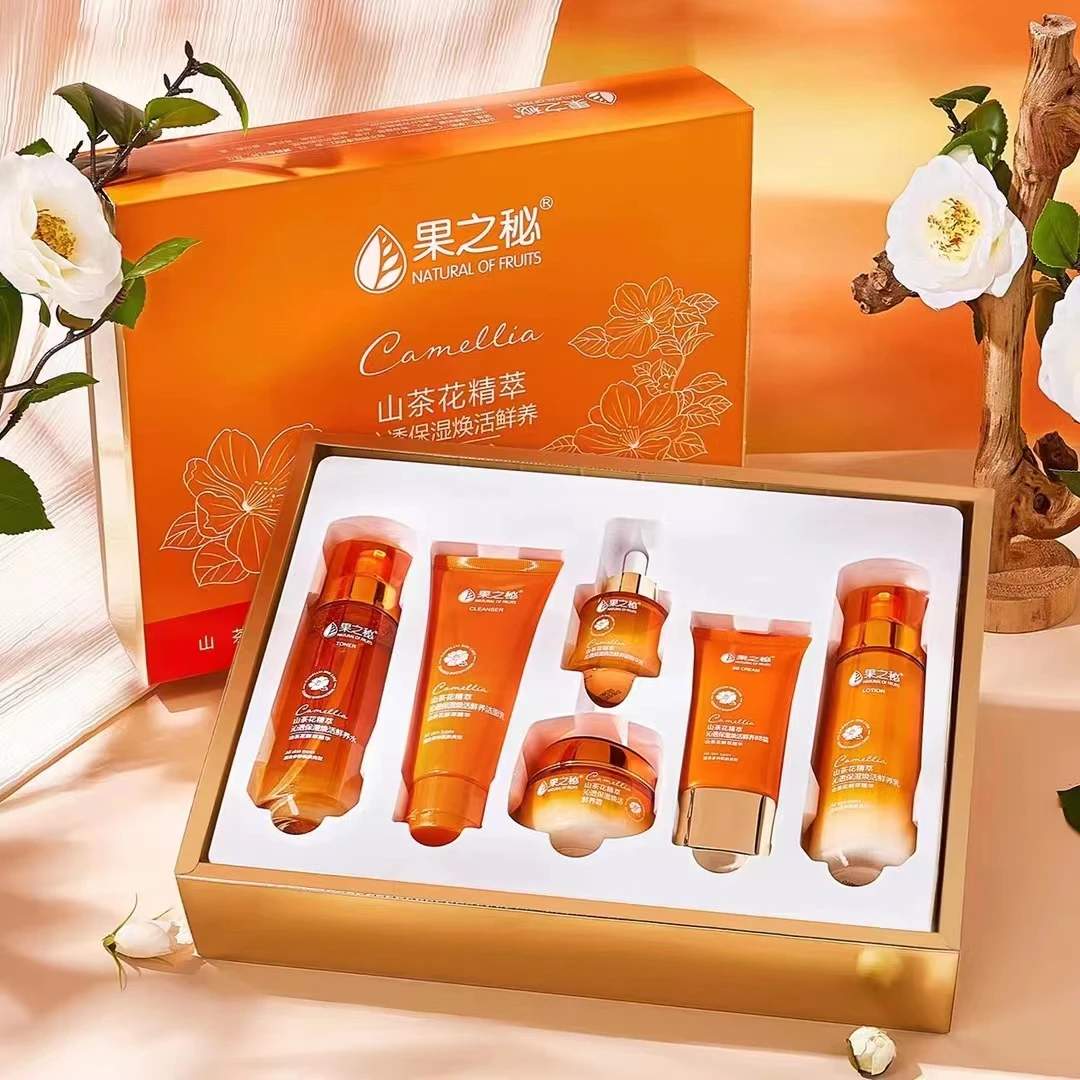 果之秘【换季好物】山茶花精粹沁透保湿焕活鲜养护肤六件套