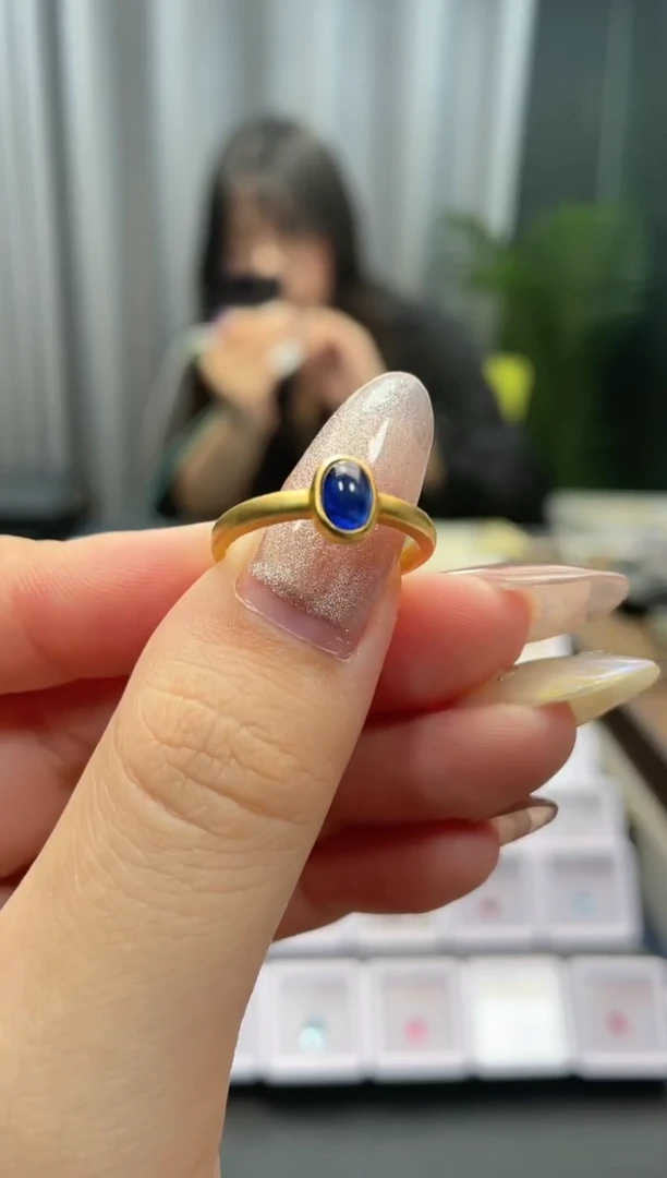 【闪购商品】蓝宝石戒指银S925镶嵌