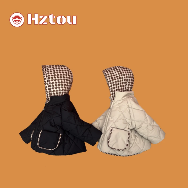 HZT冬季男宝连帽假两件韩版棉服HD069