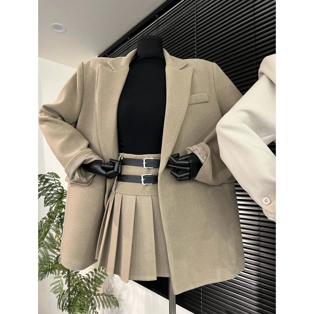 沐熙说【首尔街头】学院风西装套装#7777