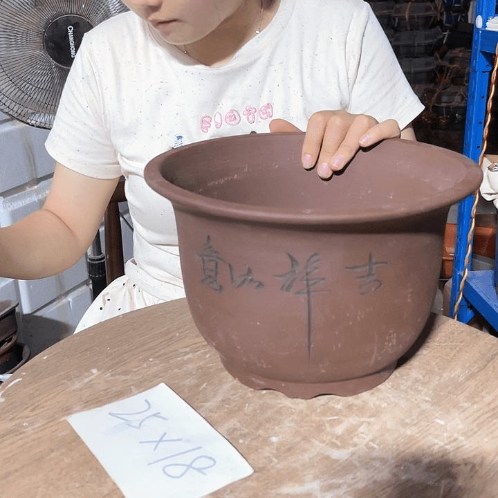 红陶20CM（含）-50CM（不含）平角金钟20➕20