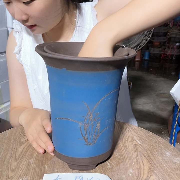 红陶20CM（含）-50CM（不含）蓝色19➕16