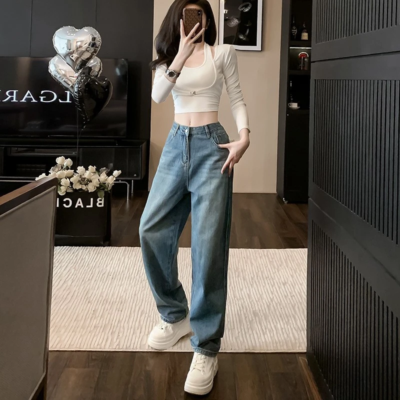 秋季长袖t恤女2024新款今年流行的漂亮打底小衫短款上衣潮