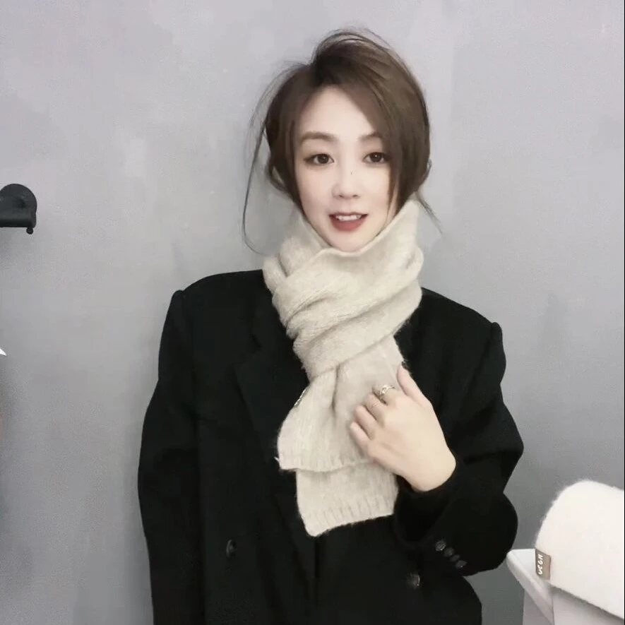 楠楠潮品生活馆~围巾女秋冬保暖护脖学生时尚简约韩版百搭围脖男
