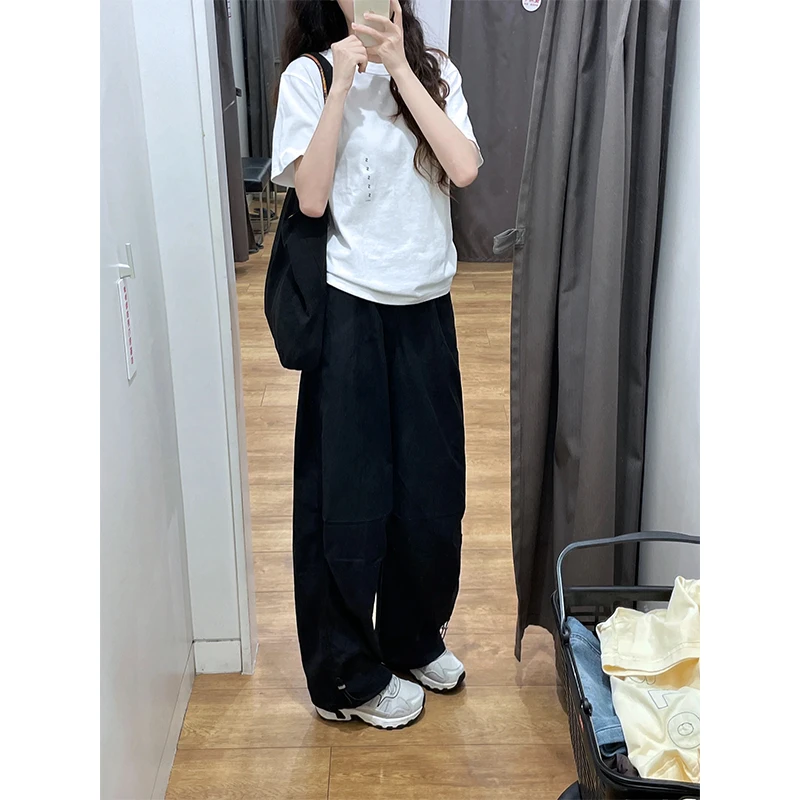 韩版休闲百搭短袖T恤女士2024春夏季新款小众设计感潮流显瘦上衣