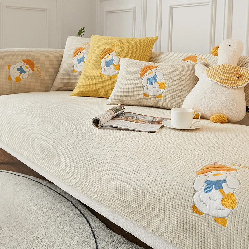 沙发垫四季通用座垫防滑皮沙发套罩简约现代坐垫子秋冬靠背巾盖布