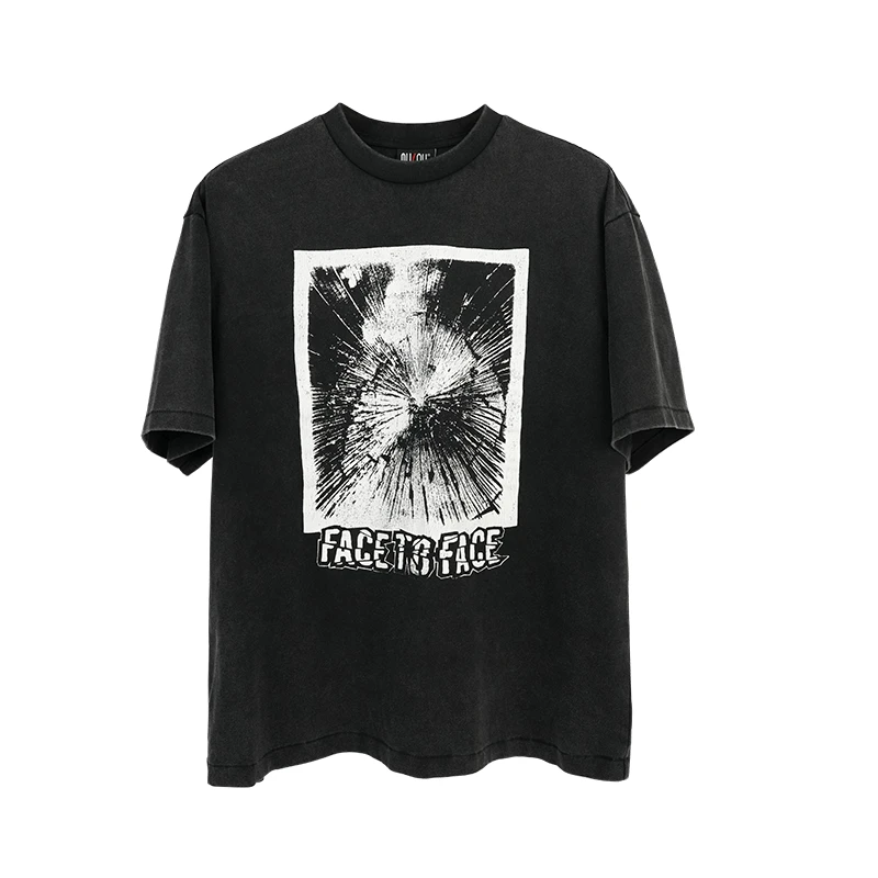 MKSZYfit版型 破碎愤怒Face to Face复古休闲vintage tee短袖T恤