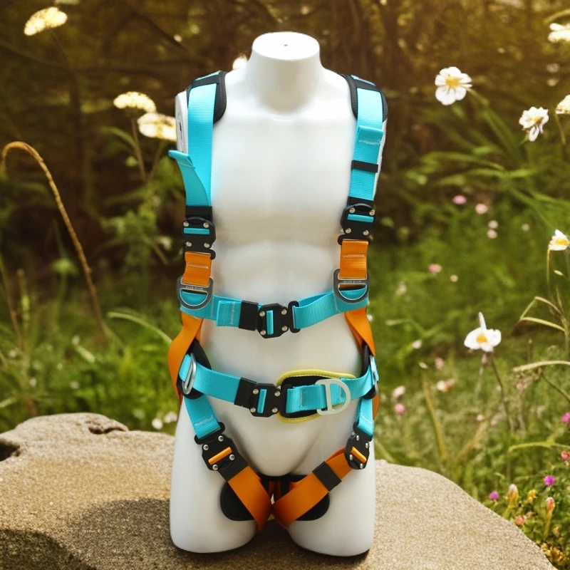 五点式高空坠落安全带多挂点缓冲安全带