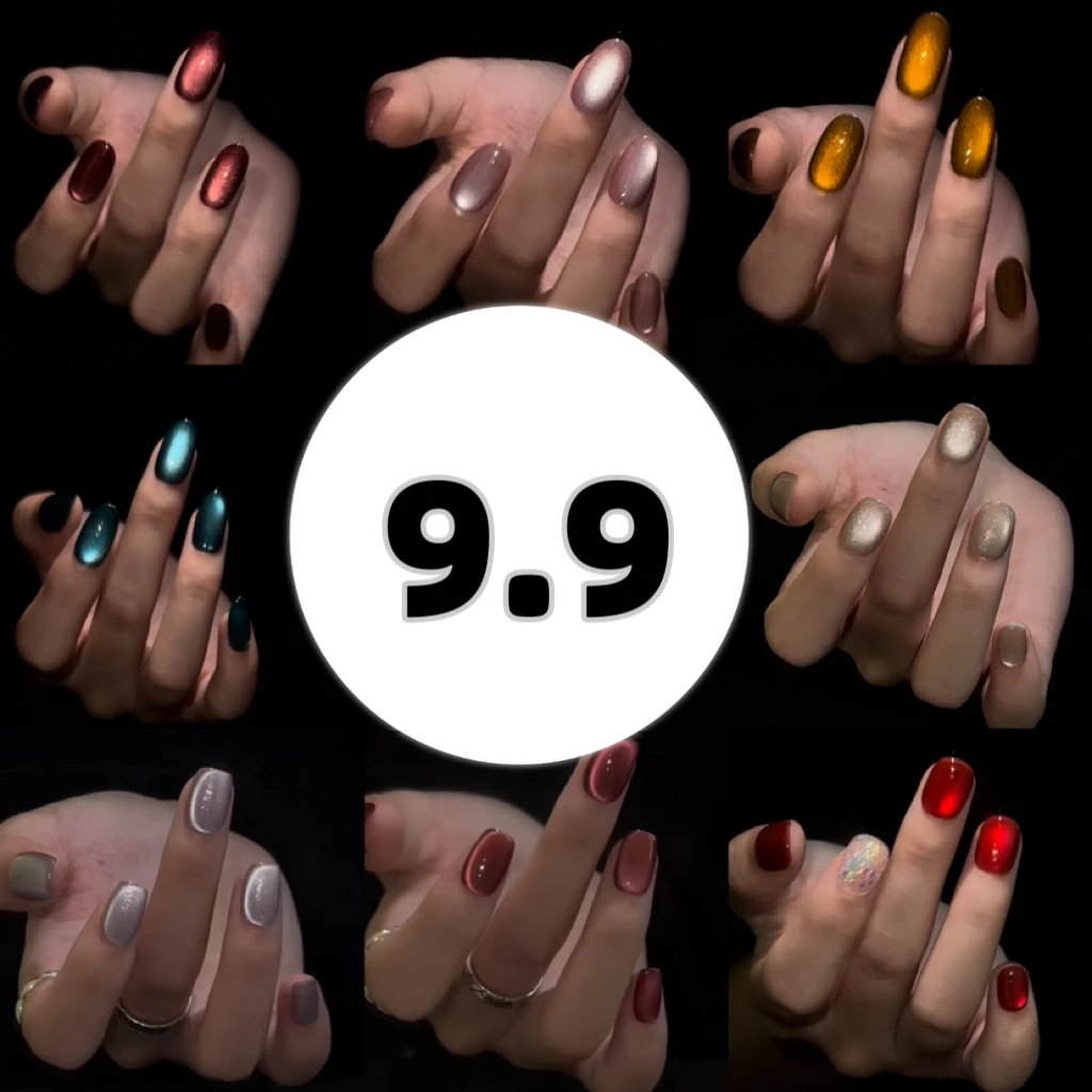 【两单包邮】猫眼纯手工穿戴甲孤品定制可拆卸美甲