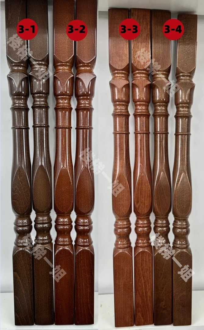 四季平安八角欧洲榉木楼梯扶手现代简约款