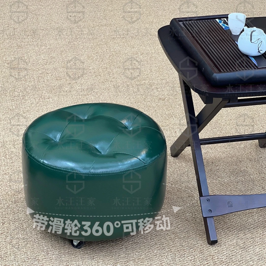 【胖乎乎轮滑凳】新中式凳圆客厅家用单人凳玄关换鞋凳阳台茶几凳