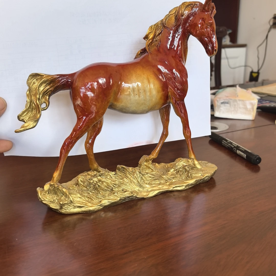 黄铜铸造，精品摆件，化学热着色