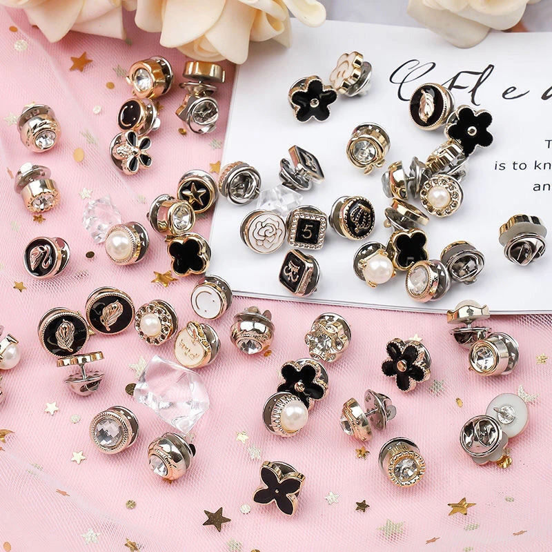 网红时尚百搭 防走光扣免缝纽扣女衬衫开衫免钉圆形隐形子母暗扣