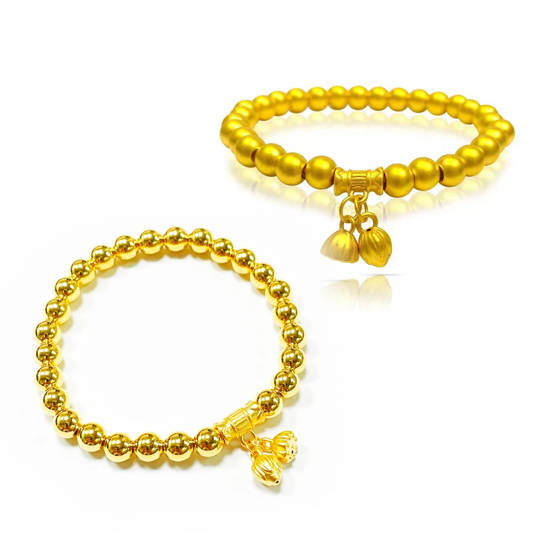 Gloire/古名足金999古法 #1132两世欢手链卡6（多样性发其一）百搭