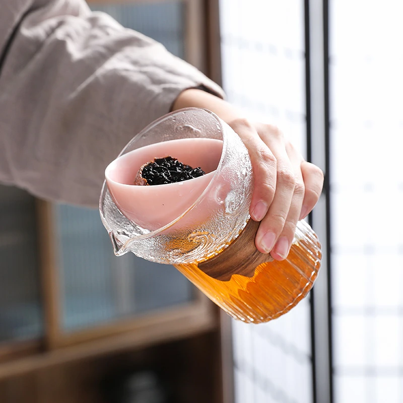 圣凌小青柑专用泡茶神器玻璃茶漏公道杯茶滤网一体茶水分离逍遥泡