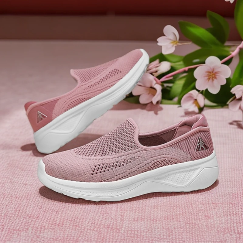 足力健老人鞋中老年健步鞋软底冬季一脚蹬轻便运动爸妈鞋