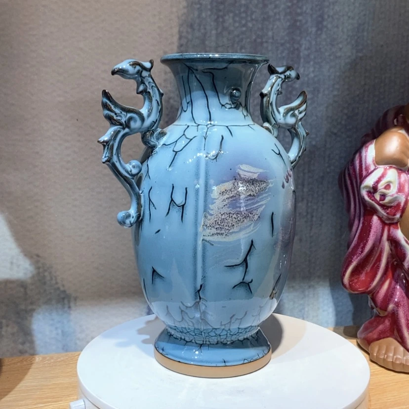 【闪购商品】摆件碧**烟钧瓷艺术作品0099
