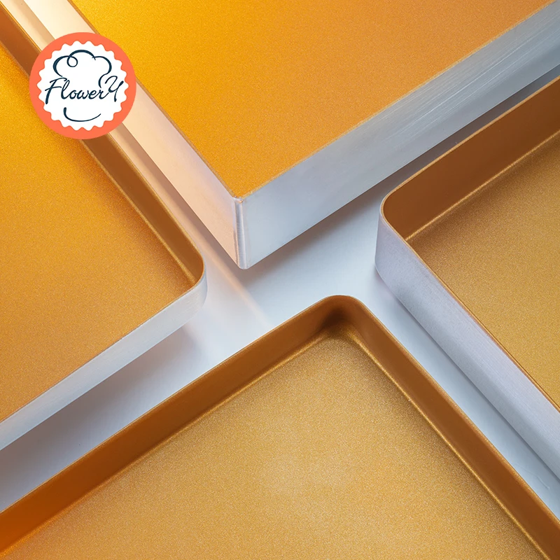 风和日丽烤盘家用多功能烤箱用方形加高蛋糕牛轧糖雪花酥月饼烤盘