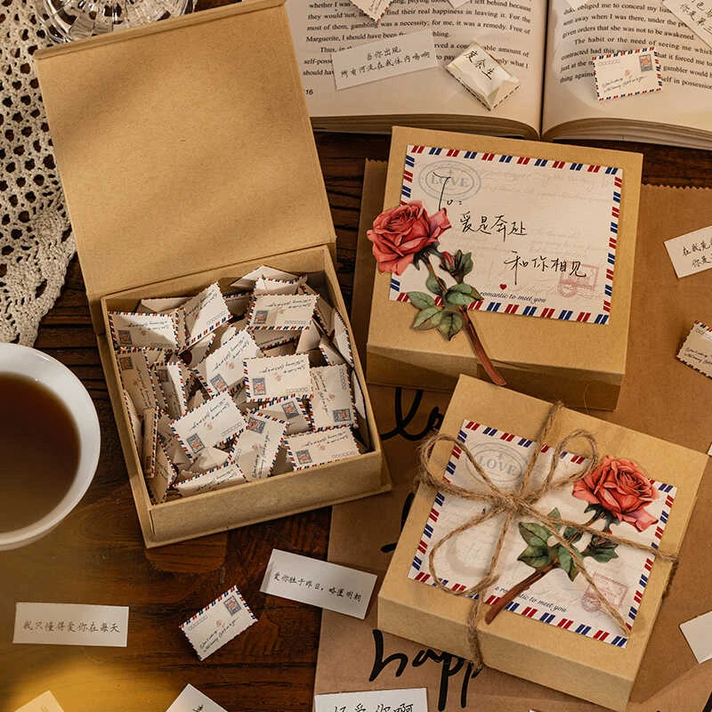 写给你的第101封情书信封信纸礼盒套装DIY文艺浪漫告白迷你小字条