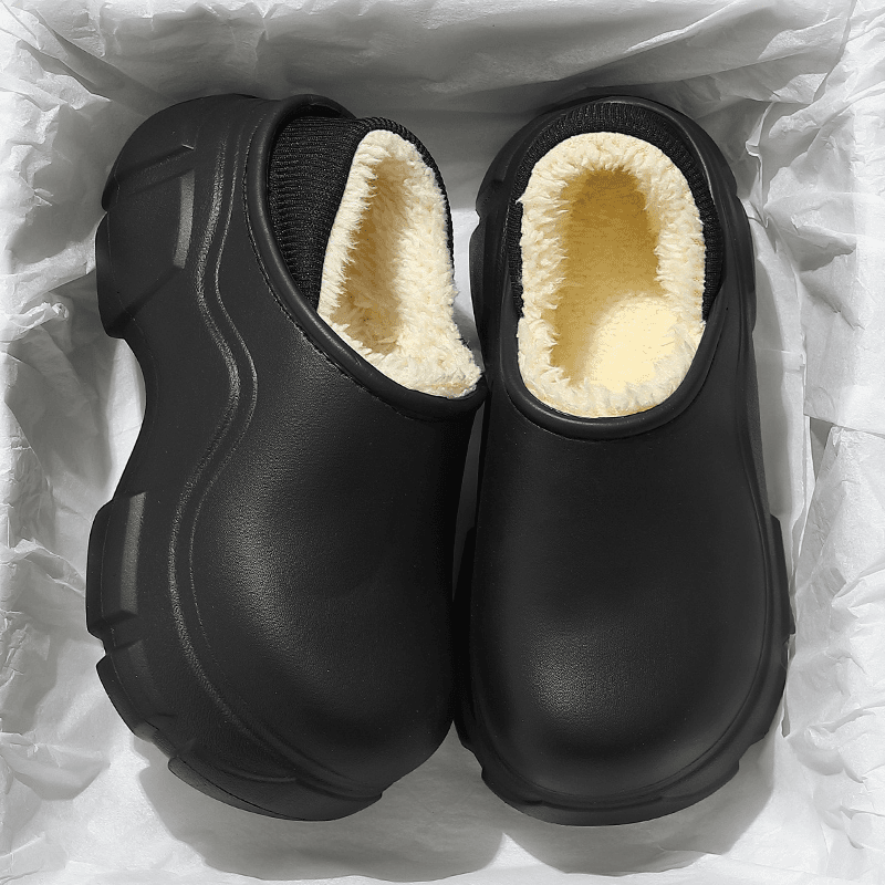 情侣棉拖鞋冬季2023新款包跟室内家居简约防滑防水保暖棉鞋男外穿