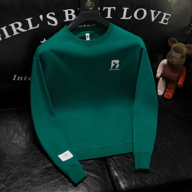 卫衣男2025秋冬卡通简约印花男士长袖t恤韩版修身百搭痞帅打底衫