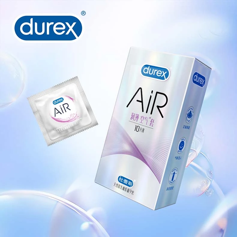 杜蕾斯air空气套润薄10只装超薄安全套套AIR隐薄隐形润滑天然胶乳橡胶避孕套成人用品情趣成年人用的商品保密发货byt私密用