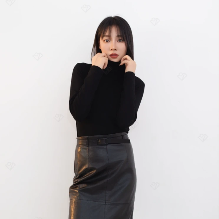 金凤凰【高领加绒】打底衫内搭早秋女士纯色高弹百搭长袖打底衫显瘦