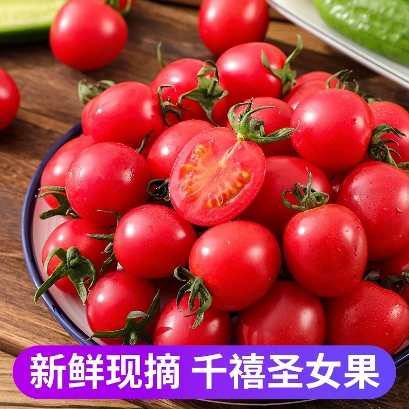广西千禧果现摘新鲜小番茄生吃小西红柿应季水果批发圣女果1-5斤